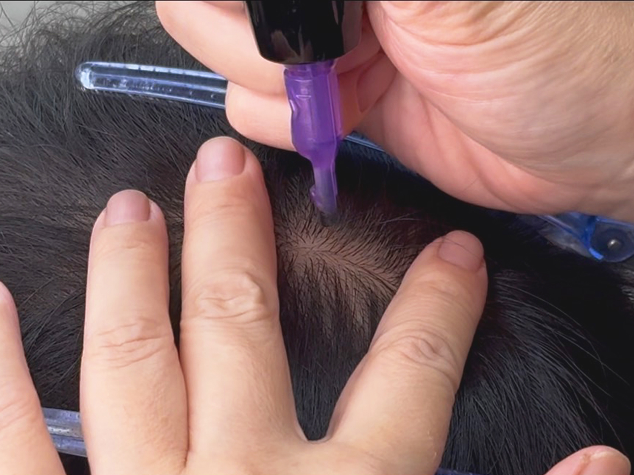 ヘアタトゥー施術